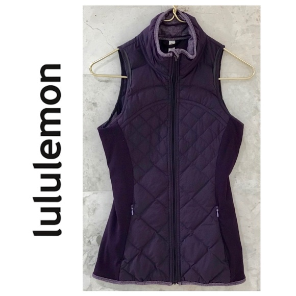 lululemon athletica Jackets & Blazers - LULULEMON 4 Fluff Off Vest Purple Zinfandel